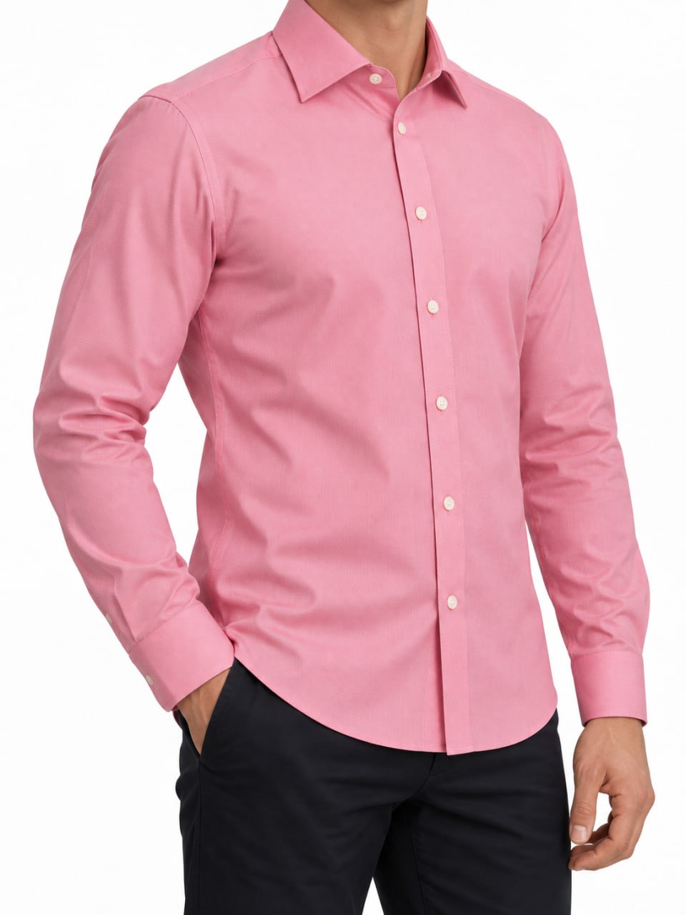 Чоловіча рожева сорочка Lambert Slim Fit