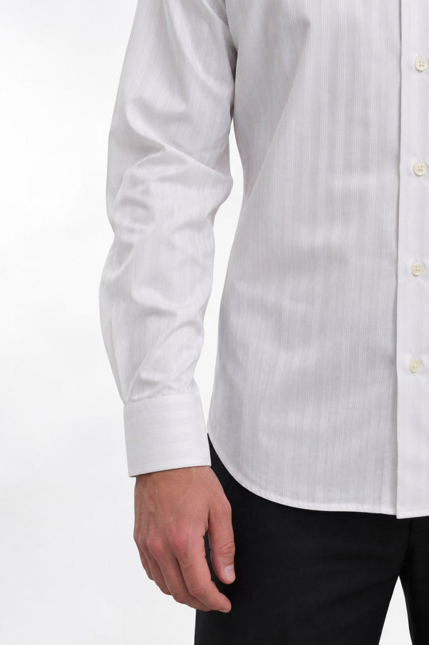 Чоловіча біла сорочка Wólczanka Slim Fit